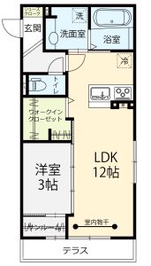 ポンパブランカ8　105間取り